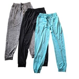 Real Essentials Jogger Sweatpants Kids XL Multicolor Active Athleisure 3-Pack